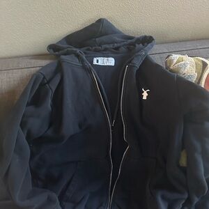 Black Zip-Up Hoodie